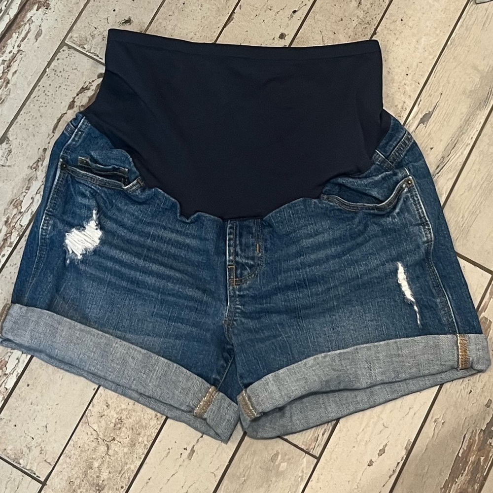 OLD NAVY MATERNITY Denim Shorts Size 8
